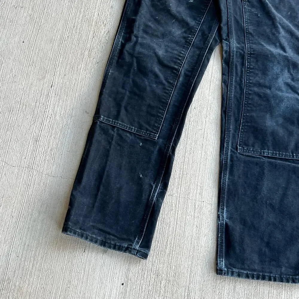 Carhartt faded black double knee work wear carpenter pants